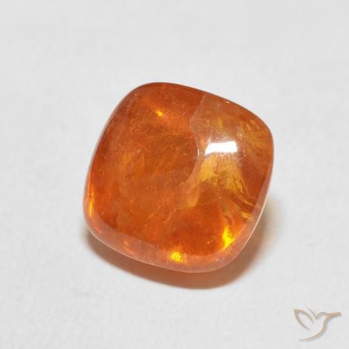 Grenat Spessartite Orange moyen naturelle Coussin, 6.01 ct, Transparent