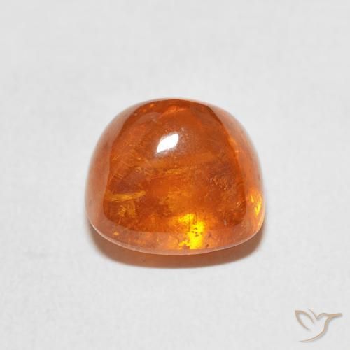 Grenat Spessartite Orange moyen naturelle Coussin, 6.01 ct, Transparent