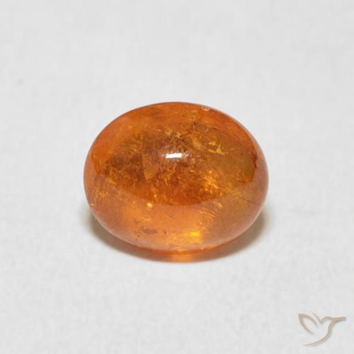 1.86ct Naturel Orange rougeâtre Grenat Spessartite, ovale, Transparent
