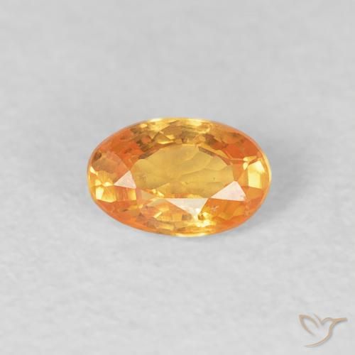 0.34ct Naturel Orange intense Grenat Spessartite, ovale, VS