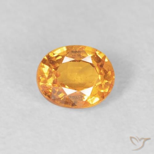 0.56ct Naturel Miel Orange Grenat Spessartite, ovale, VS