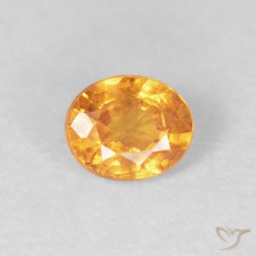 0.56ct Naturel Orange intense Grenat Spessartite, ovale, VS