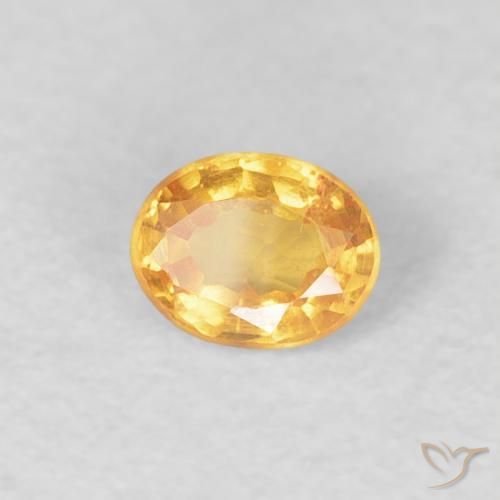 Grenat Spessartite Orange moyen naturelle ovale, 0.23 ct, VS