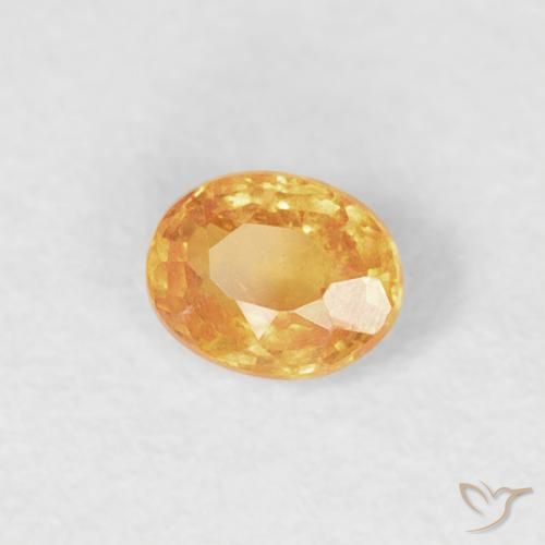 Grenat Spessartite Orange moyen naturelle ovale, 0.20 ct, VS-SI