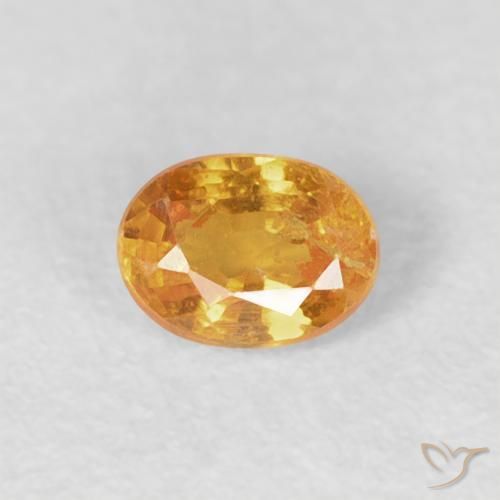 0.25ct Naturel Orange-or Grenat Spessartite, ovale, VS-SI
