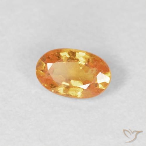 Grenat Spessartite Orange moyen naturelle ovale, 0.29 ct, VS-SI