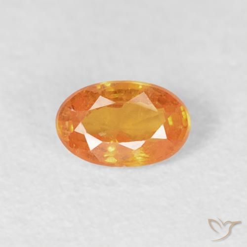 0.30ct Naturel Orange intense Grenat Spessartite, ovale, VS-SI