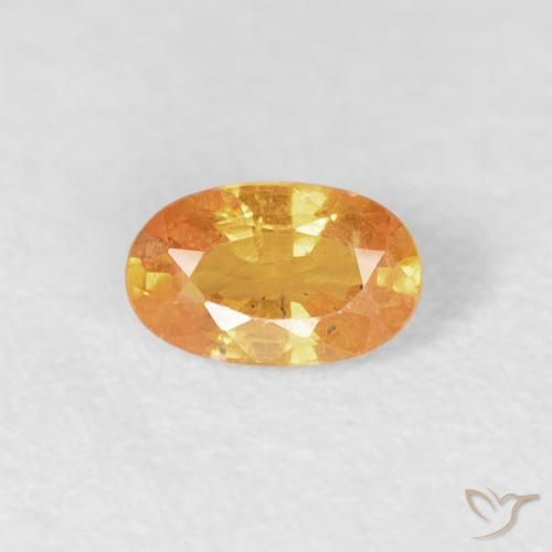 0.33ct Naturel Orange intense Grenat Spessartite, ovale, VS-SI