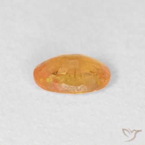 Grenat Spessartite Orange intense naturelle ovale, 0.33 ct, VS-SI