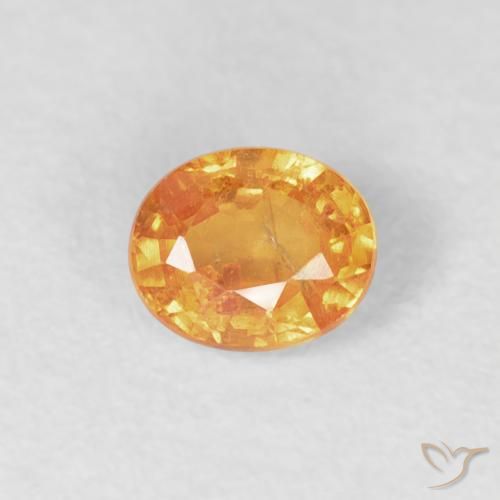 0.49ct Naturel Orange moyen Grenat Spessartite, ovale, VS-SI