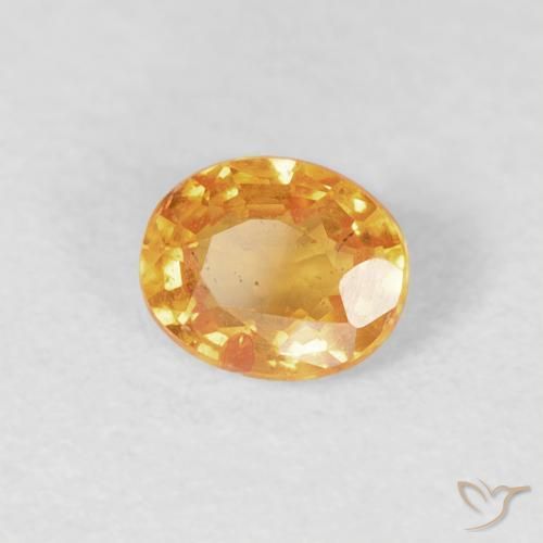 Grenat Spessartite Orange moyen naturelle ovale, 0.43 ct, VS-SI