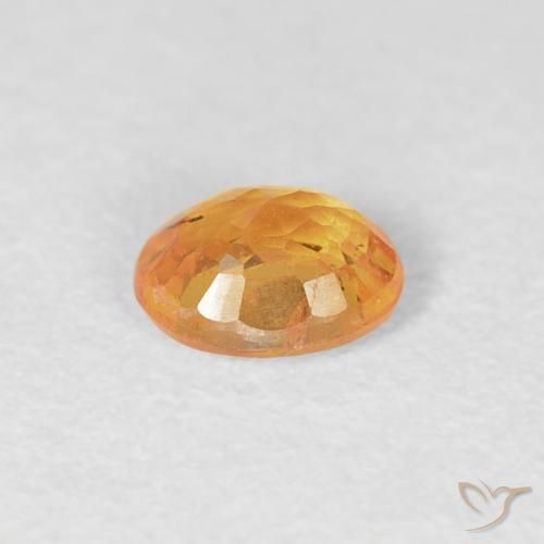 Grenat Spessartite Orange moyen naturelle ovale, 0.43 ct, VS-SI