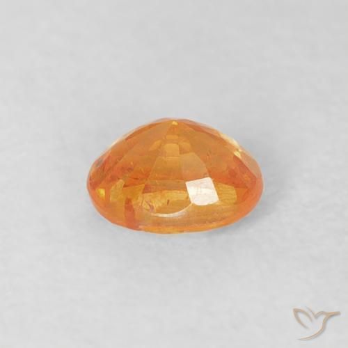 Grenat Spessartite Orange-or naturelle ovale, 0.29 ct, VS