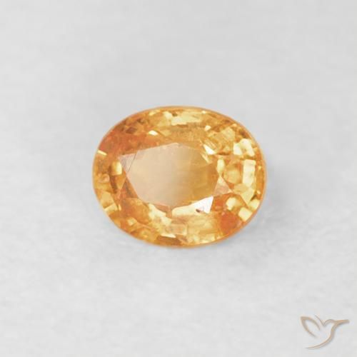Grenat Spessartite Orange-or naturelle ovale, 0.24 ct, VS-SI