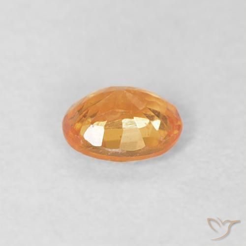 Grenat Spessartite Orange-or naturelle ovale, 0.24 ct, VS-SI