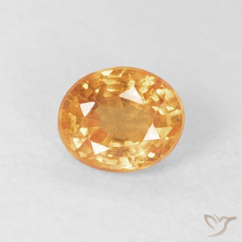 0.57ct Naturel Orange moyen Grenat Spessartite, ovale, VS-SI