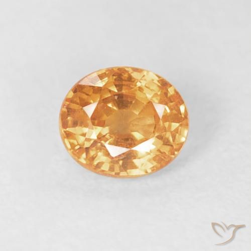 0.56ct Naturel Orange moyen Grenat Spessartite, ovale, VS-SI