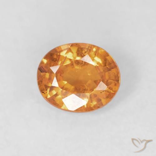 0.48ct Naturel Orange vif Grenat Spessartite, ovale, VS-SI