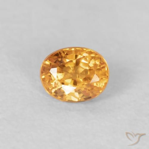0.29ct Naturel Medium Light-Orange Grenat Spessartite, ovale, VS