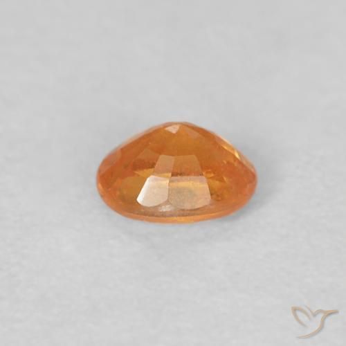Grenat Spessartite Miel Orange naturelle ovale, 0.25 ct, VS