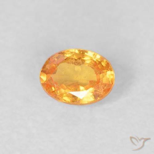 Grenat Spessartite Orange moyen naturelle ovale, 0.25 ct, VS