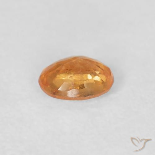Grenat Spessartite Orange moyen naturelle ovale, 0.25 ct, VS