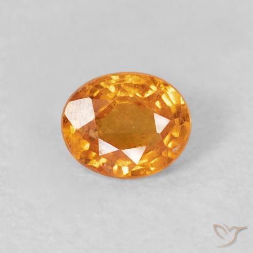 0.41ct Naturel Abricot orange Grenat Spessartite, ovale, VS