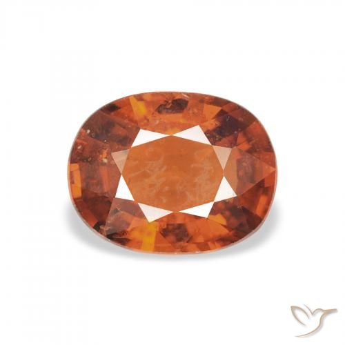 1.44ct Medium Dark-Orange Grenat Spessartite, ovale, VS-SI