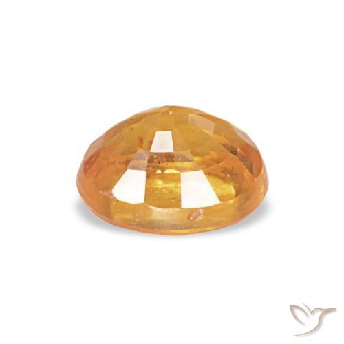 Grenat Spessartite Orange-or naturelle ovale, 0.58 ct, VS