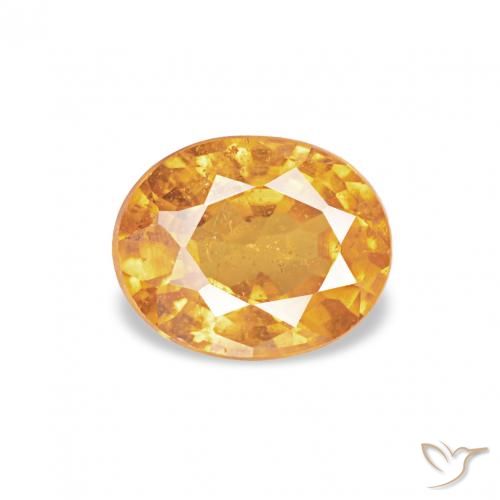 0.61ct Orange moyen Grenat Spessartite, ovale, VS