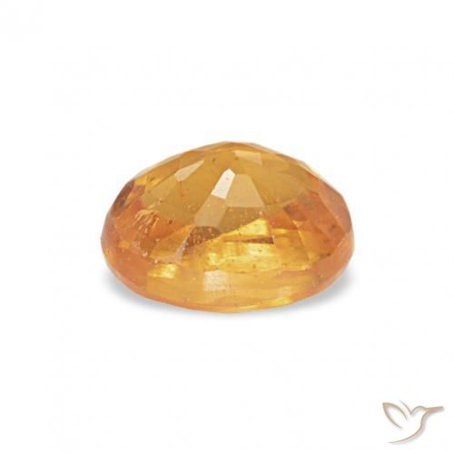 Grenat Spessartite Orange moyen naturelle ovale, 0.61 ct, VS