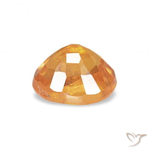 Grenat Spessartite Orange moyen naturelle ovale, 0.63 ct, VS