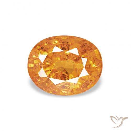 0.65ct Orange moyen Grenat Spessartite, ovale, VS-SI