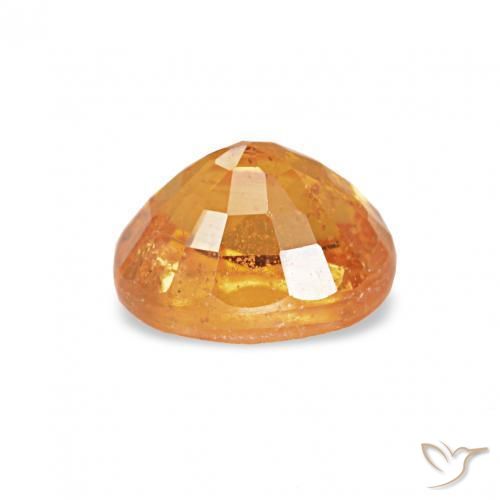 Grenat Spessartite Orange moyen naturelle ovale, 0.65 ct, VS-SI