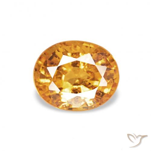 0.56ct Orange-or Grenat Spessartite, ovale, VS-SI