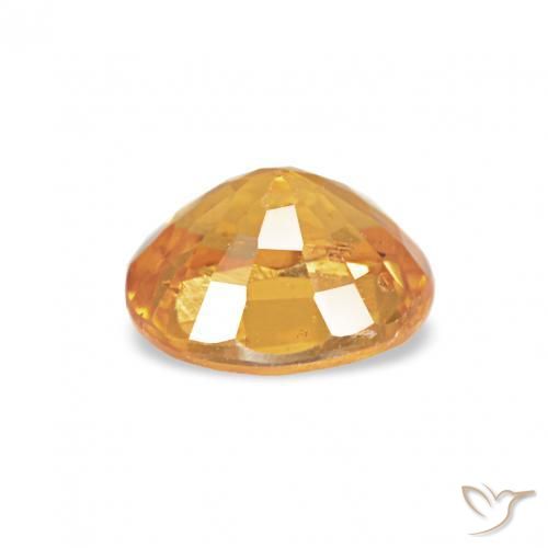 Grenat Spessartite Orange-or naturelle ovale, 0.56 ct, VS-SI