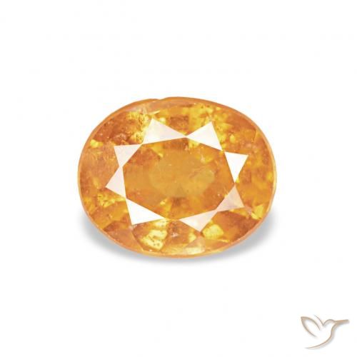 0.60ct Orange-or Grenat Spessartite, ovale, VS-SI