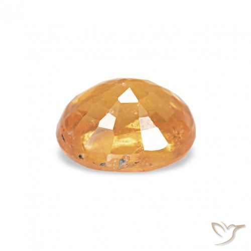 Grenat Spessartite Orange-or naturelle ovale, 0.60 ct, VS-SI