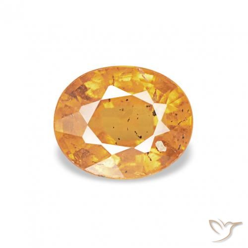 0.60ct Orange-or Grenat Spessartite, ovale, VS-SI