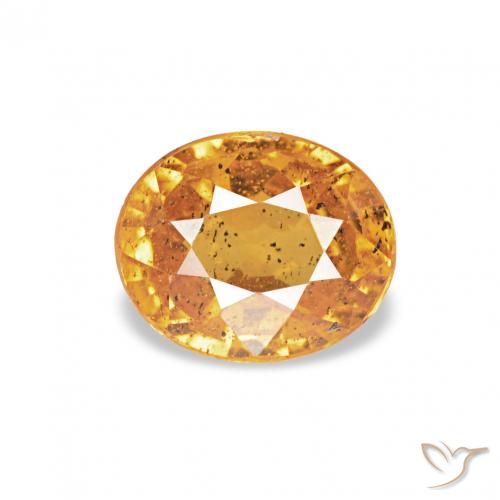 0.62ct Orange-or Grenat Spessartite, ovale, VS-SI
