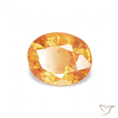 Grenat Spessartite Orange moyen naturelle ovale, 0.55 ct, VS-SI