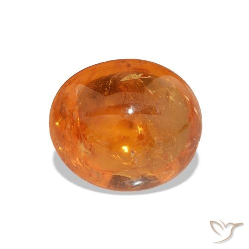 Grenat Spessartite Orange moyen naturelle Coupe ovale, 2.95 ct, Transparent