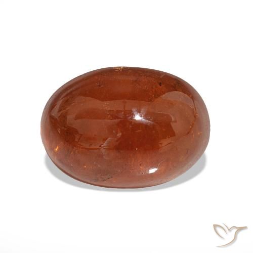 Grenat Spessartite Ambre orange naturelle Coupe ovale, 6.28 ct, Translucide
