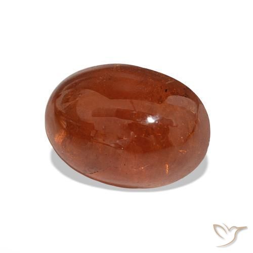 Grenat Spessartite Ambre orange naturelle Coupe ovale, 6.28 ct, Translucide