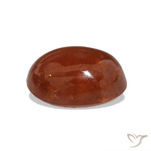 Grenat Spessartite Ambre orange naturelle Coupe ovale, 6.28 ct, Translucide