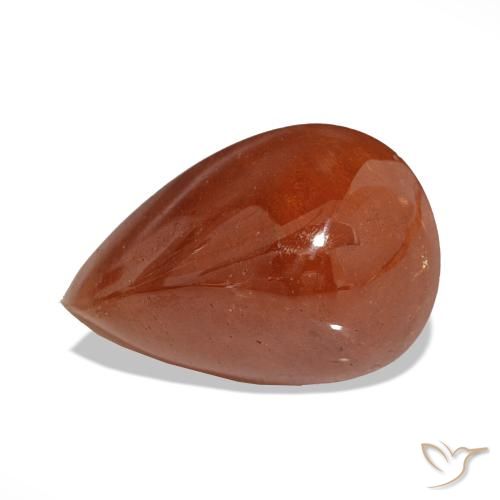 Grenat Spessartite Orange moyen naturelle En forme de poire, 13.89 ct, Translucide