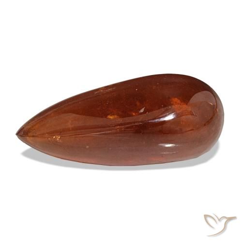 29.90ct Orange foncé Grenat Spessartite, En forme de poire, Translucide