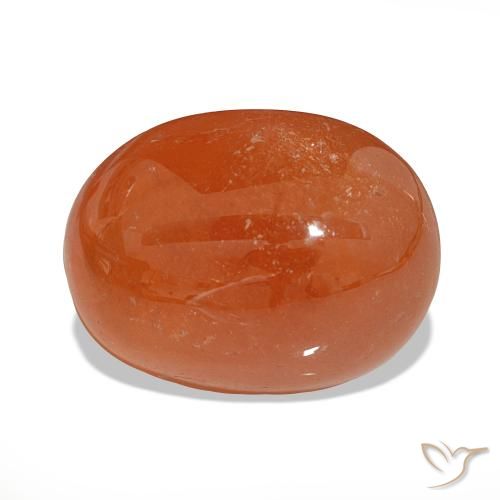 24.14ct Orange feu Grenat Spessartite, ovale, Translucide
