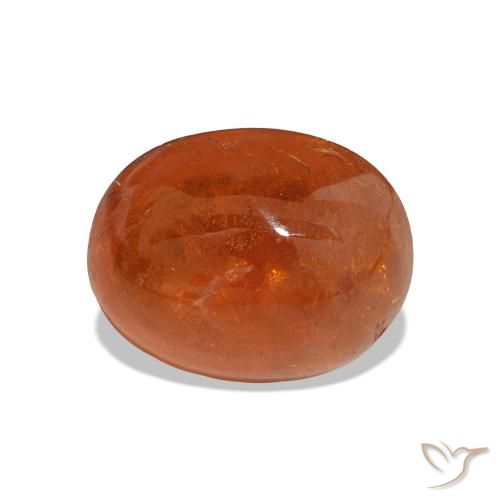 3.84ct Orange moyen Grenat Spessartite, ovale, Translucide