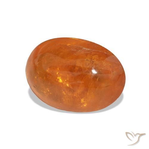 Grenat Spessartite Orange foncé naturelle Coupe ovale, 4.98 ct, Transparent